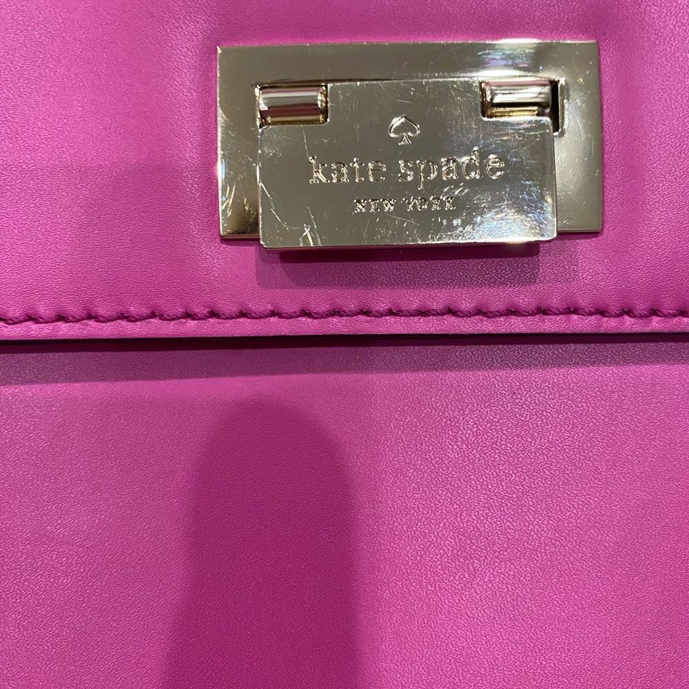 Kate Spade Doris Fuschia Pink Leather Hobo Bag - Picture 7 of 15